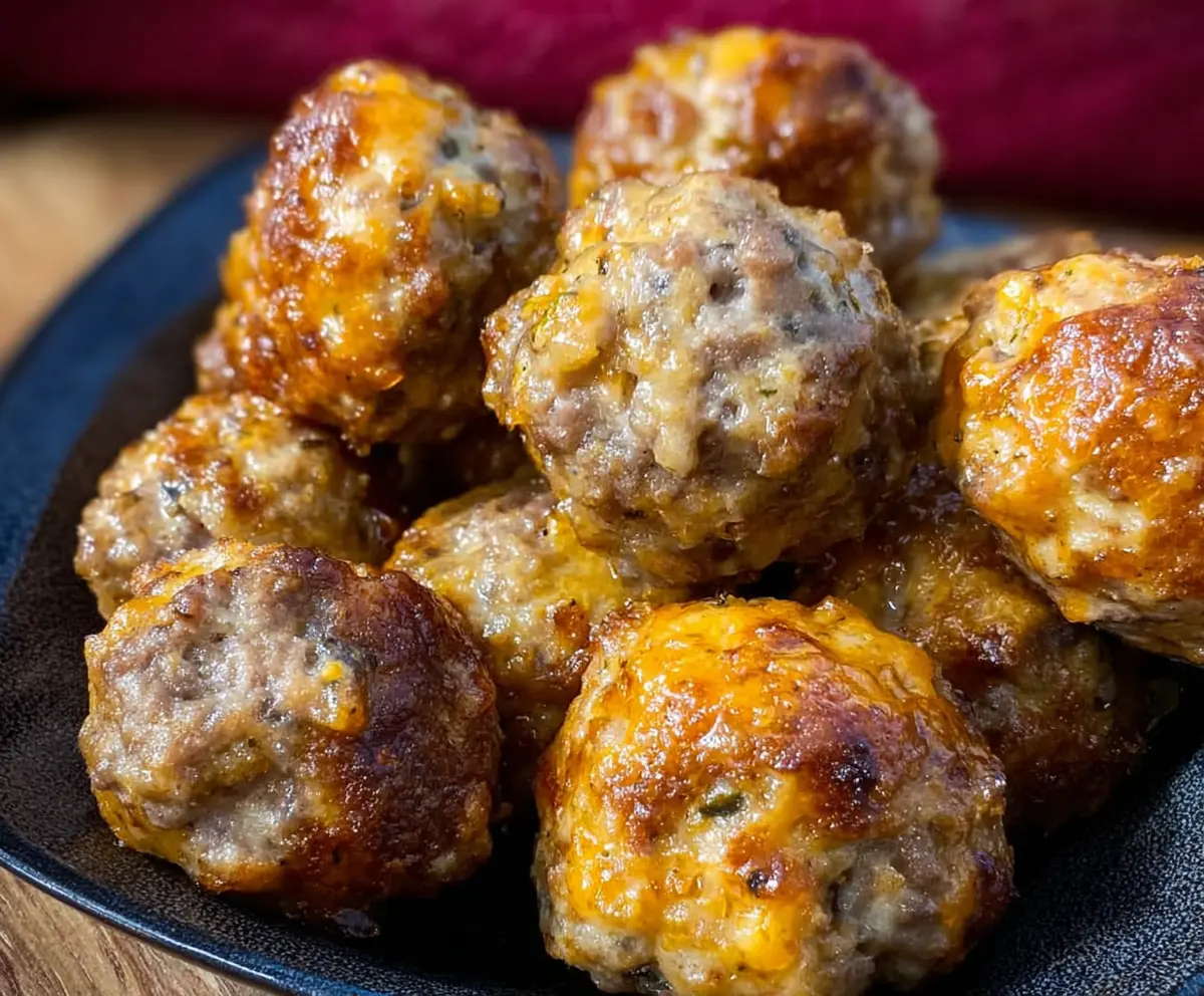 Spicy Sausage Balls without Bisquick